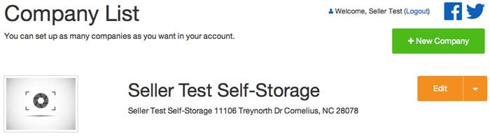 Self-Storage Company Setup